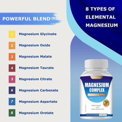 Magnesium complex capsule close-up