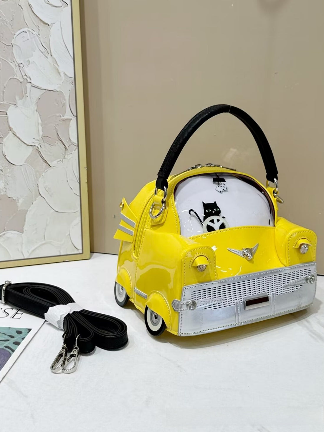 Creative 3D Car Shape PU Handbag Crossbody Bag for Women