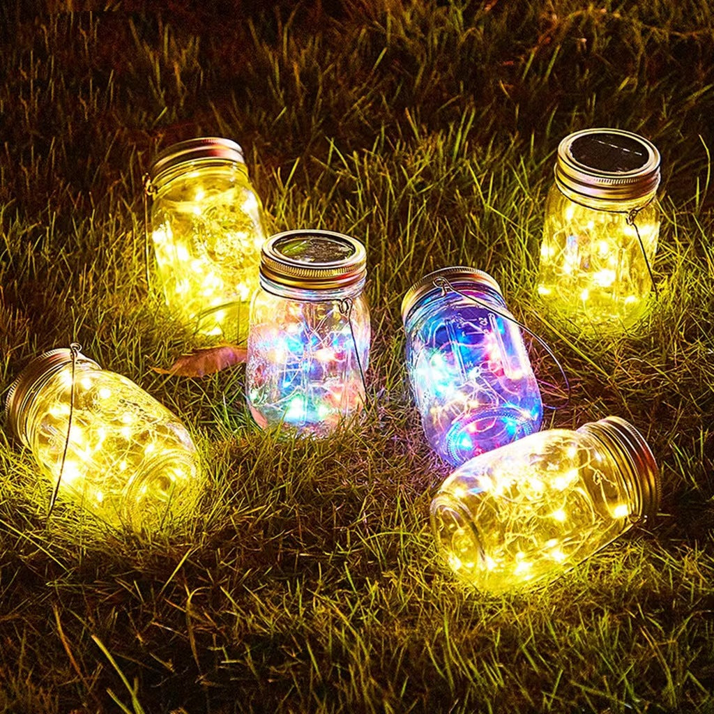 Solar Mason Jar Outdoor Hanging Light