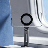 Portable magnetic phone stand folded flat