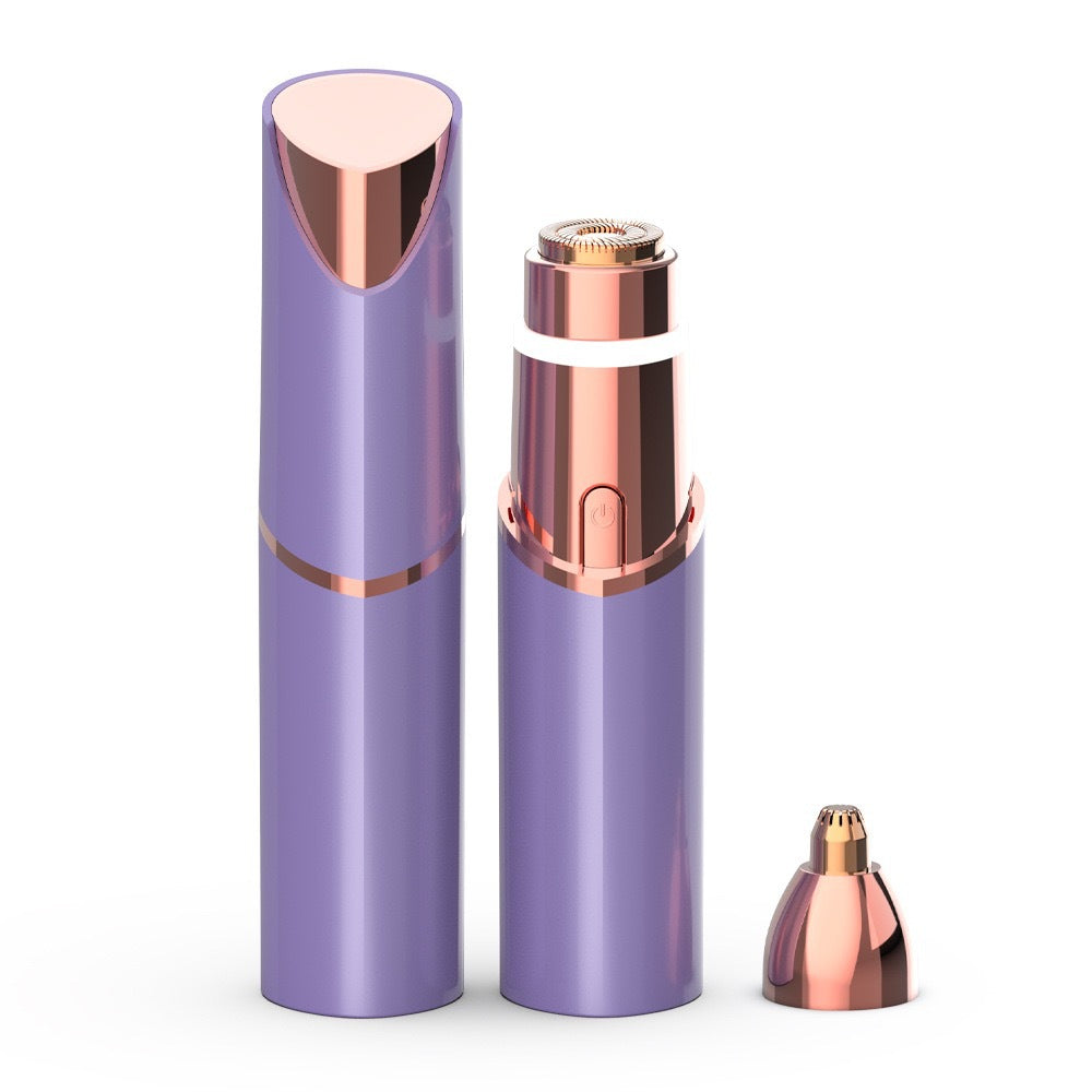 2-in-1 Lipstick Style Electric Shaver for Women, Portable Rechargeable Wet Dry Body Hair Trimmer