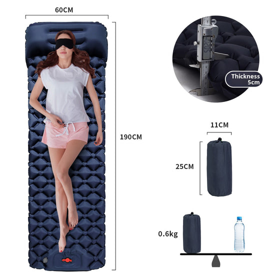 Portable Outdoor Inflatable Sleeping Pad Camping Shelter & Sleep product image 2