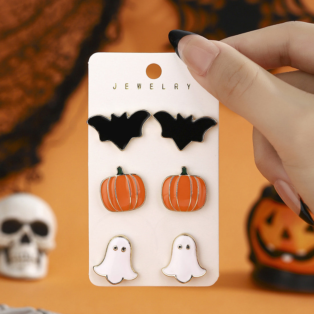 Cartoon Halloween Earring Set
