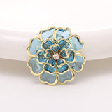 Acrylic Camellia Rhinestone Decoration