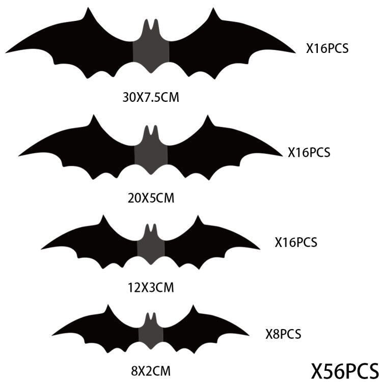 3D Halloween Bat Wall Stickers