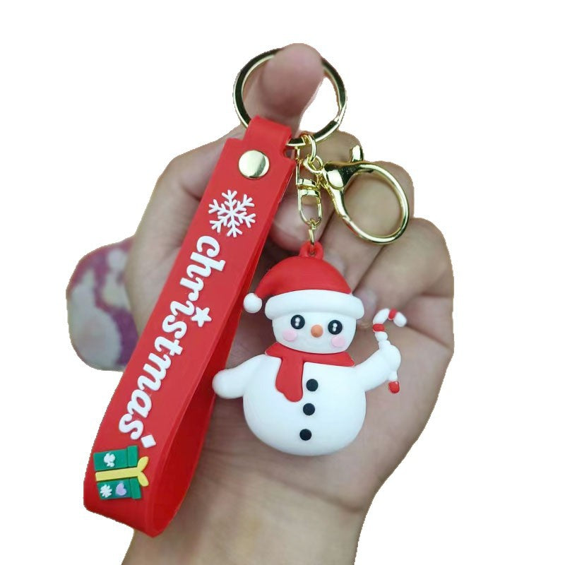 Christmas Keychain Santa Claus Keychain Car Pendant