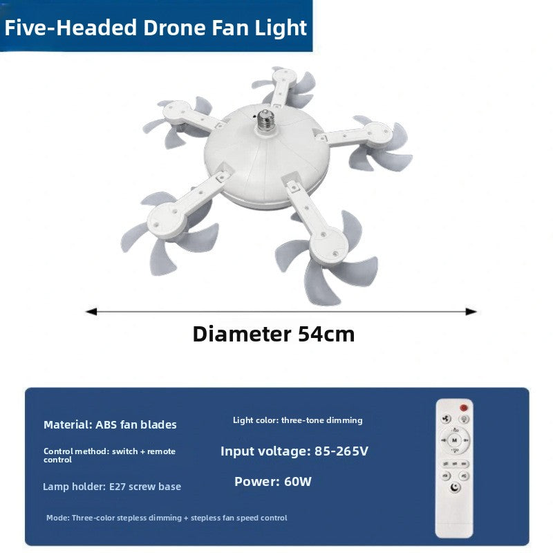 New type of remote-controlled integrated ceiling fan