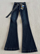 Stretch Low Waist Micro Flare Jeans