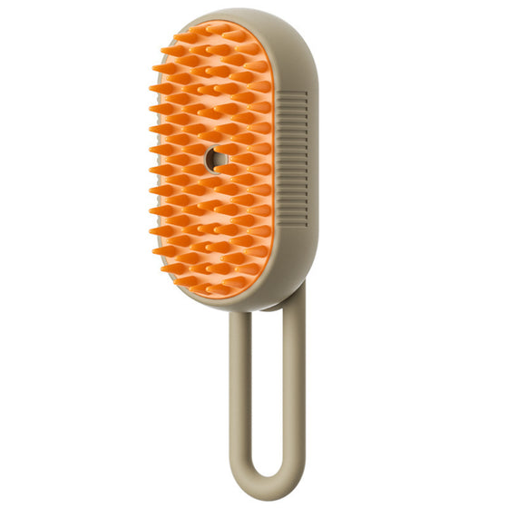 Pet Steam Brush, 2-in-1 Spray Grooming Brush for Cats and Dogs