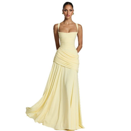 Elegant Sleeveless Flared Dress