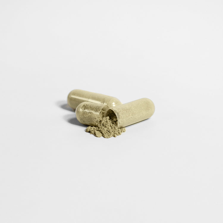 Hair skin nails supplement capsules close up
