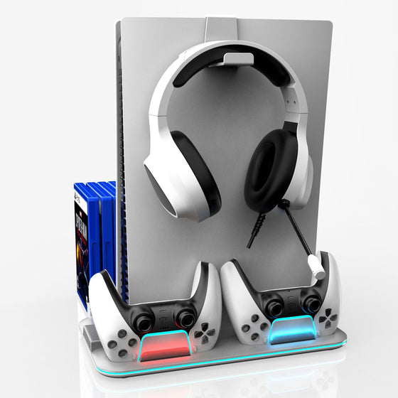 PS5 Cooling Base with Charging Stand and Storage Rack Gaming Electronics product image 5