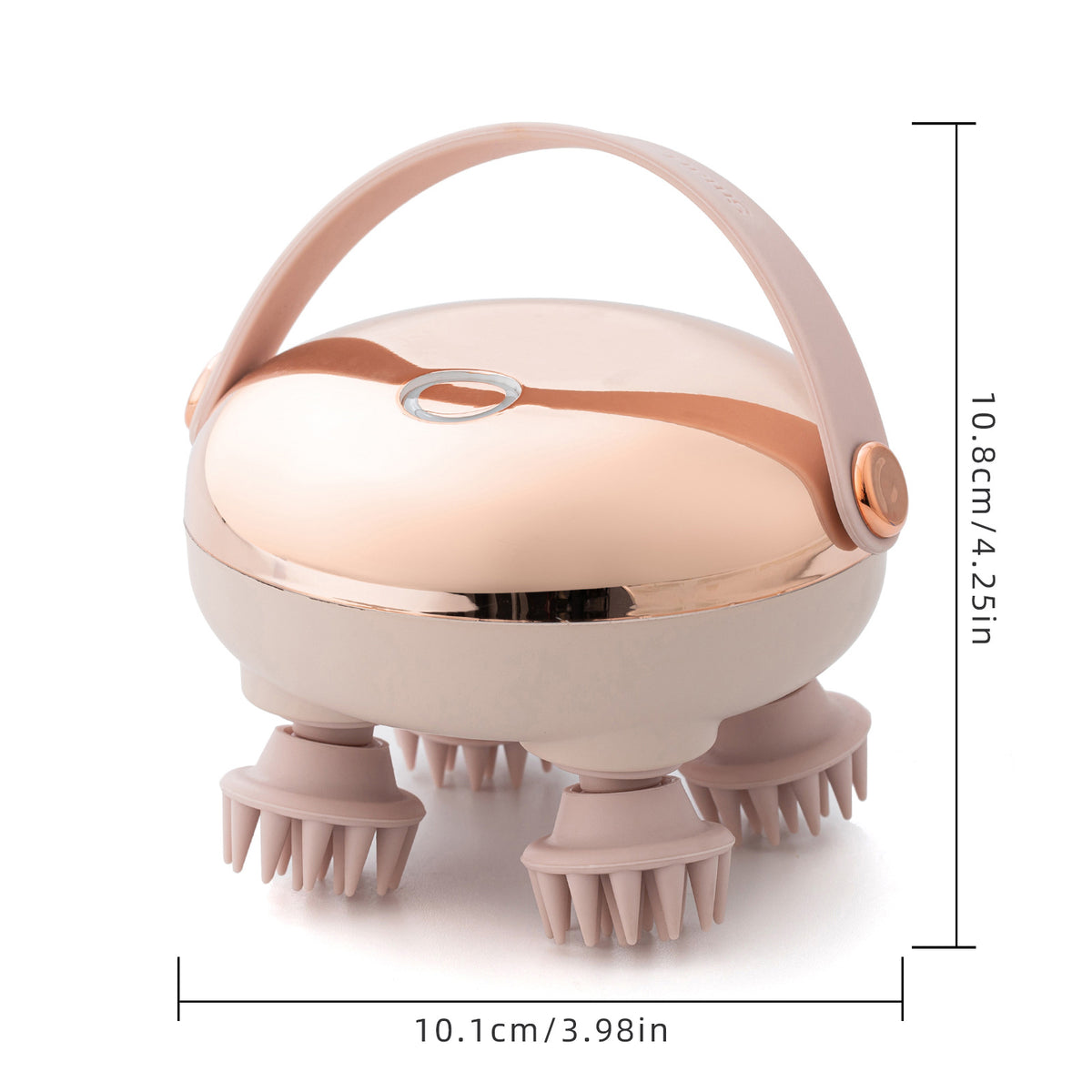 Rechargeable Head Massager with Red Light Therapy