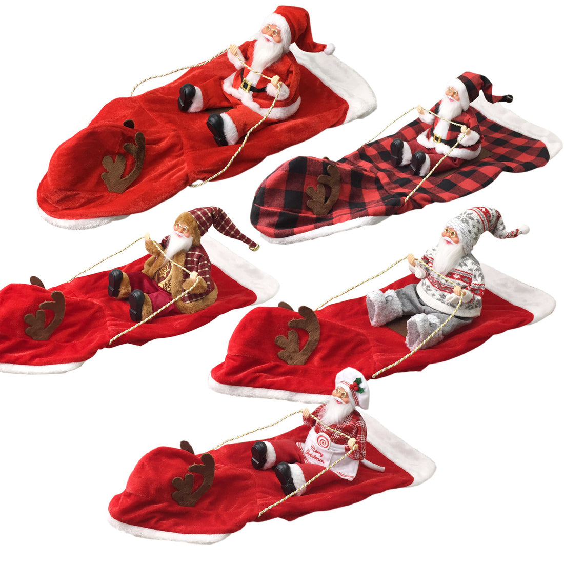 Santa Riding Reindeer Dog Costume, Funny Christmas Pet Outfit