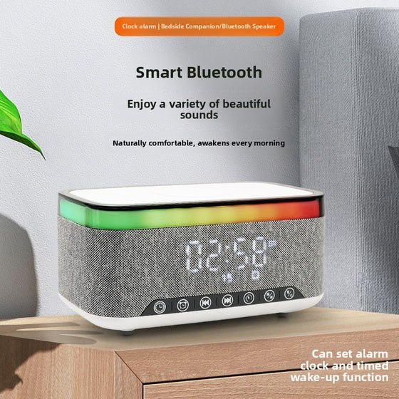 Wireless Charging Bluetooth Speaker with Clock and Night Light product image 6