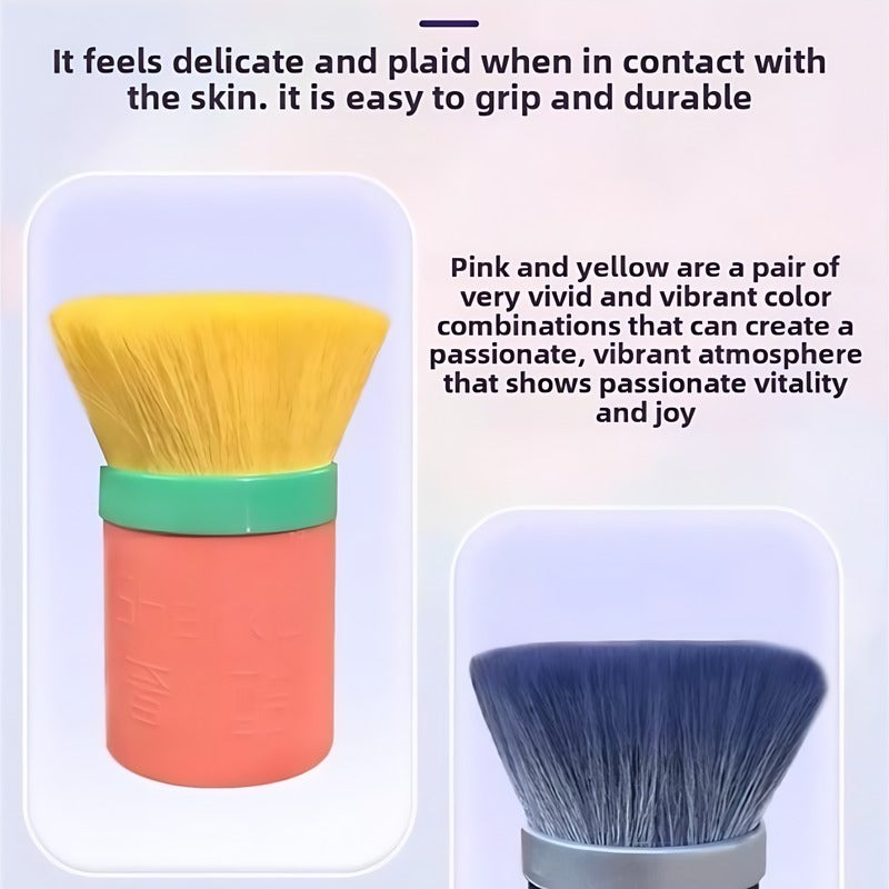 Hair dryer brush attachment side view