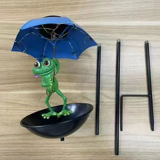 Frog Umbrella Solar Lawn Lamp Bird Feeder Outdoor & Pond Lighting product image 4
