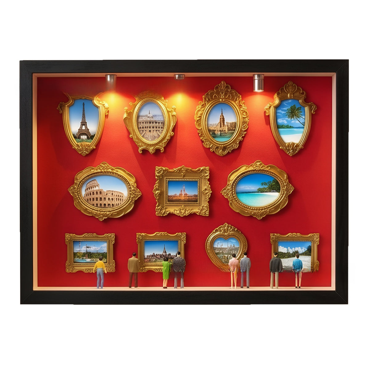 DIY Mini Museum Silhouette Shadow Box Kit product image 3