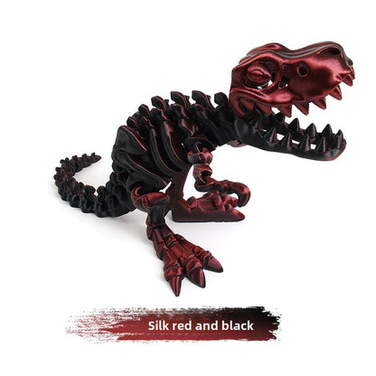 3D Printed Tyrannosaurus Rex Dinosaur Skeleton Craft Toy