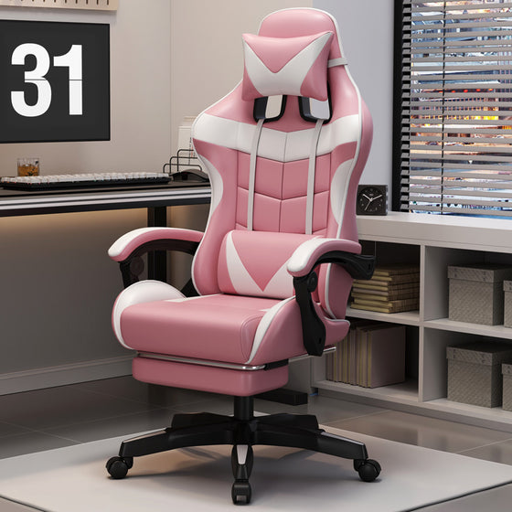 Gaming Chair in 5 Colors, With or Without Footrest, image 1 of 13