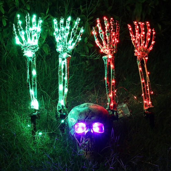 Skull Hand Halloween Garden Decoration