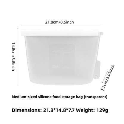 Food-grade vertical silicone fresh-keeping bag