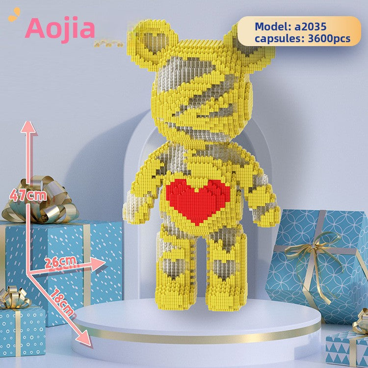 Bear building blocks, large building block bear figure, photo 3