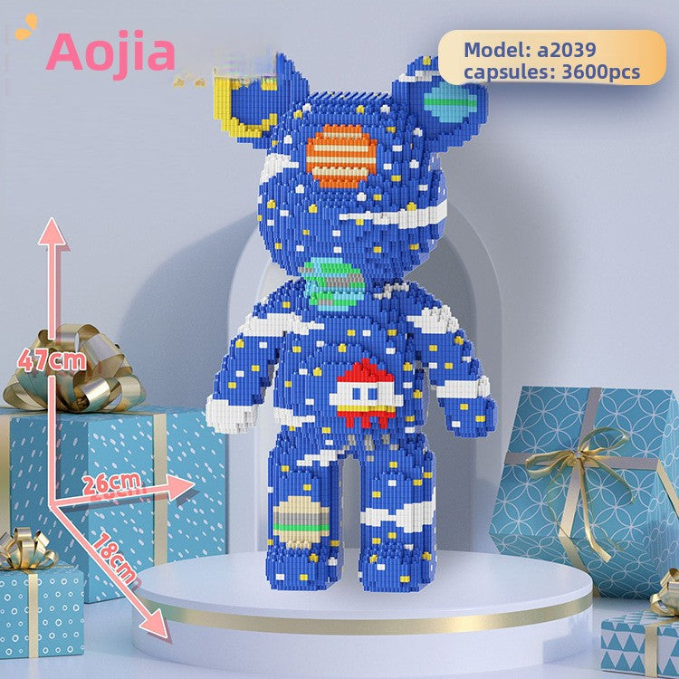 Bear building blocks, large building block bear figure, photo 4