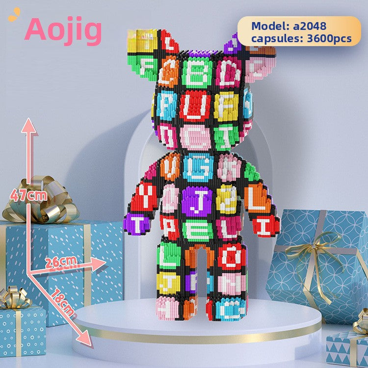 Bear building blocks, large building block bear figure, photo 6