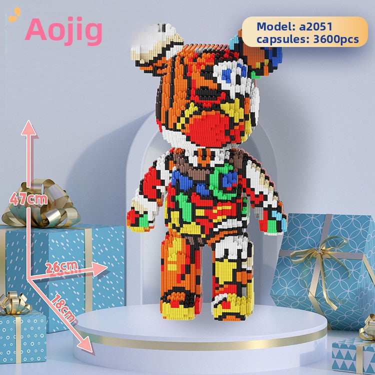 Bear building blocks, large building block bear figure, photo 7