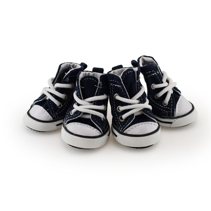 Denim Pet Dog Shoes Anti Slip Comfortable