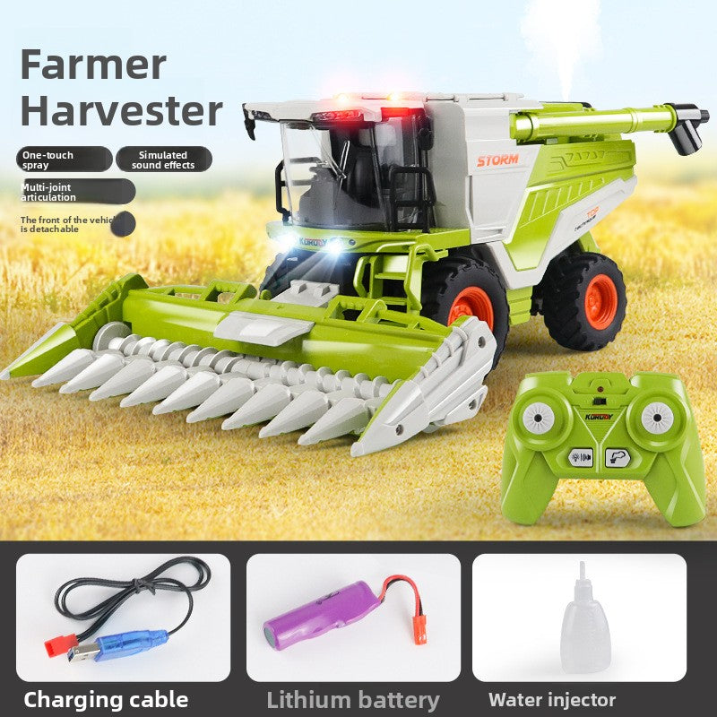Corn and Wheat Harvester with Lighting