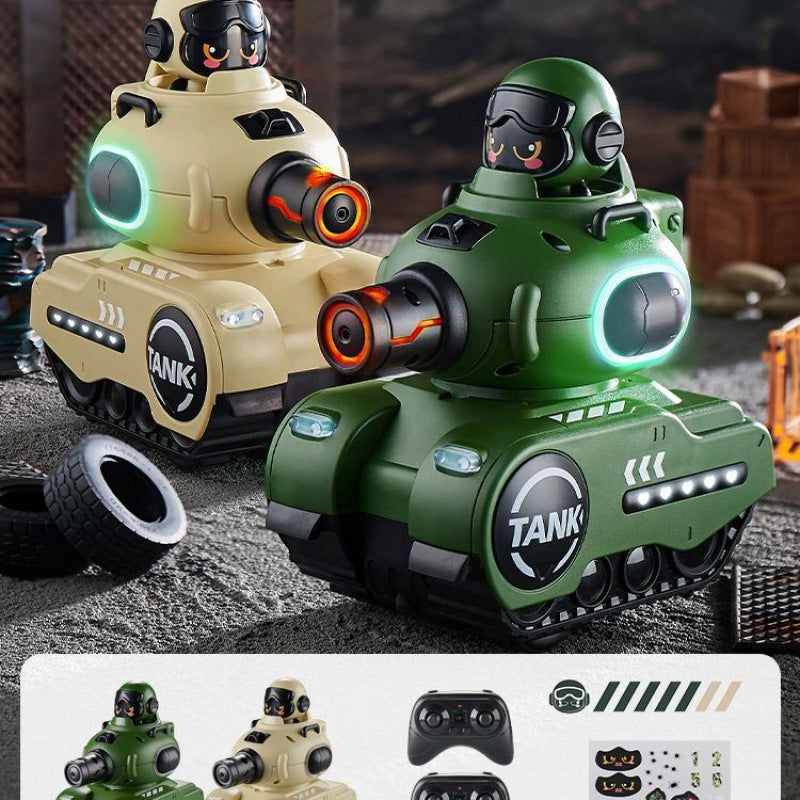 Infrared remote control battle tank, infrared battle tank, dual battery