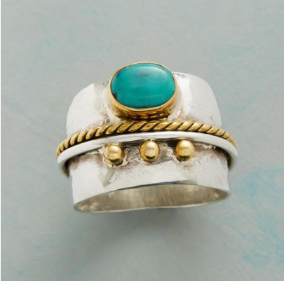 Opal Ring, Marquise Ring, S-Shaped Diamond Ring - Image 1