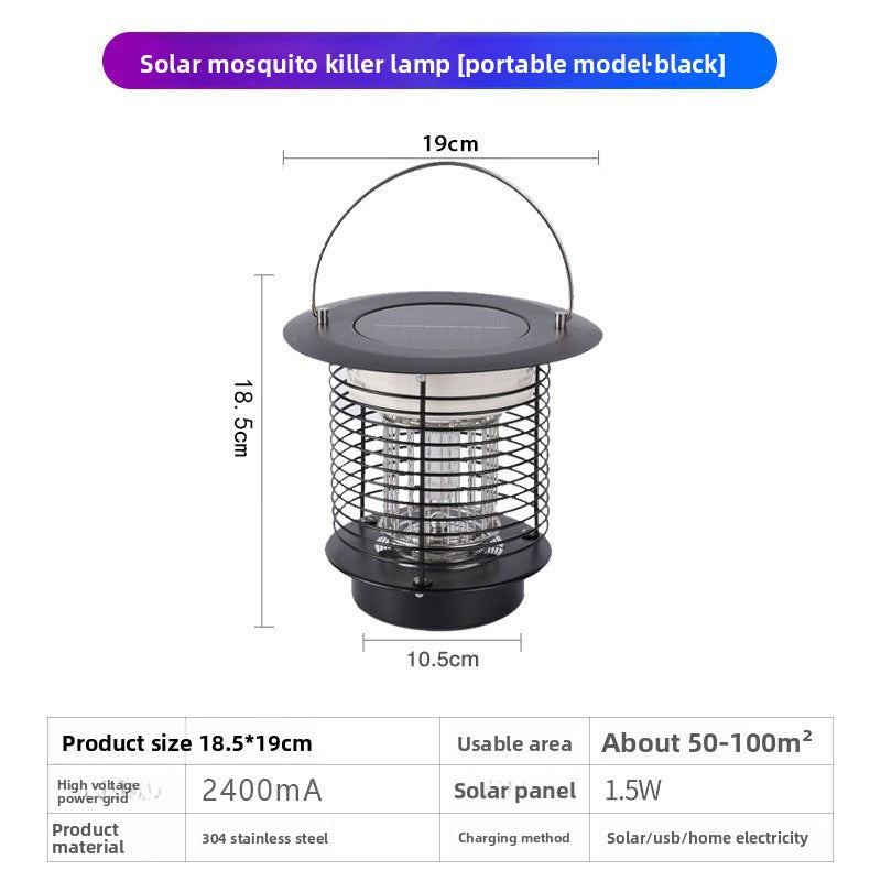 Solar Powered Outdoor Mosquito Killer Lamp