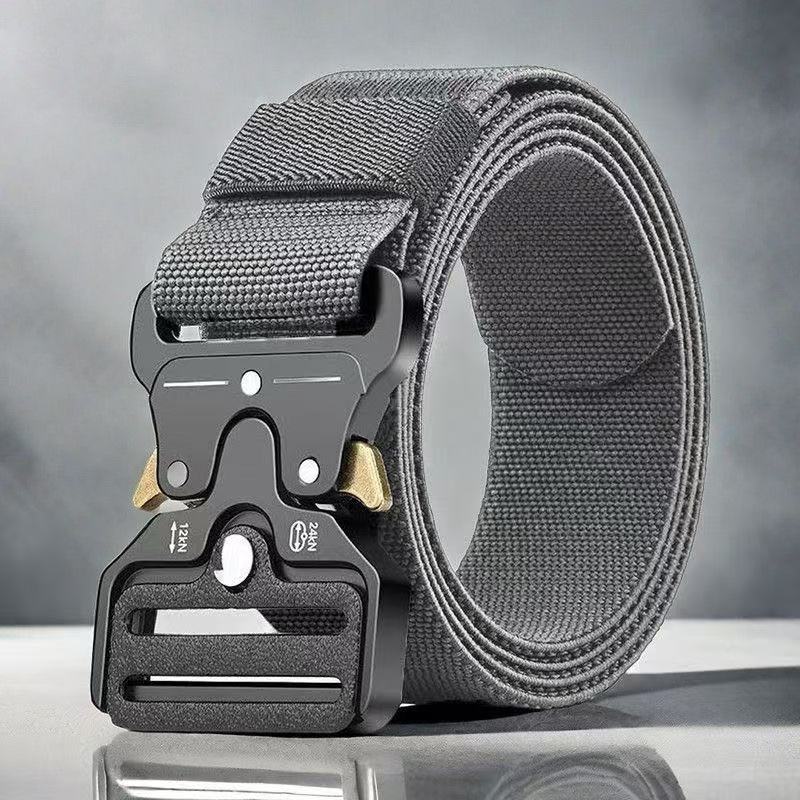 Quick-Release Buckle High-Strength Nylon Woven Outdoor Tactical Belt Wear-Resistant Unisex Workwear Belt