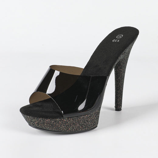 Womens Stiletto Slipper Shoes