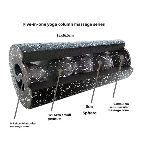 Hollow Yoga Column Peanut Ball Five-Piece Set EPP Foam Roller product image 6