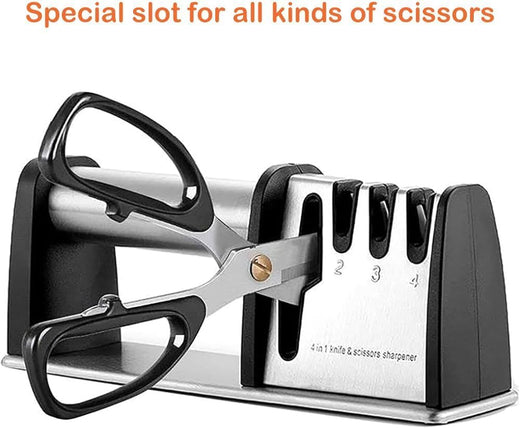 Manual knife sharpener sharpening chef knife
