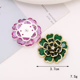 Acrylic Camellia Rhinestone Decoration