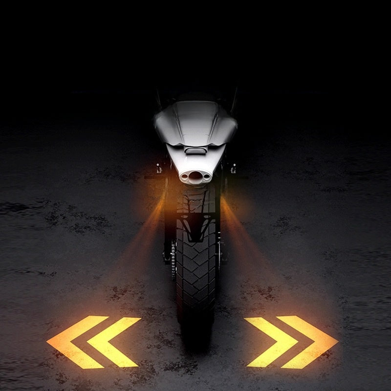 Motor electric vehicle projection turn signal warning ground lamp