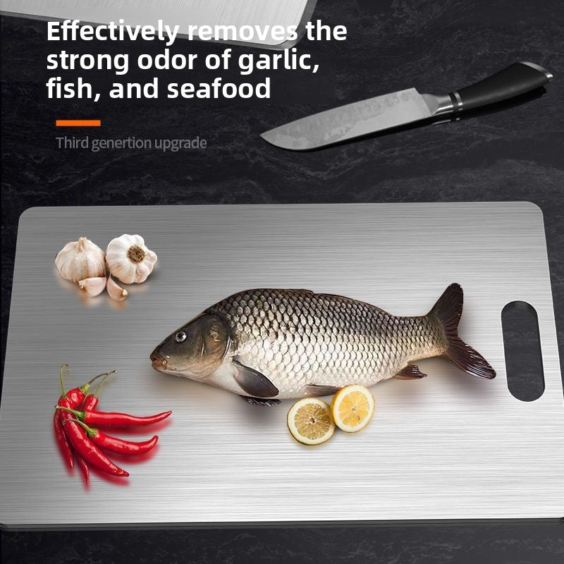 Thickened, moisture-resistant 304 stainless steel cutting board