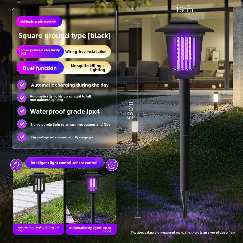 Solar Mosquito Repellent Lamp with LED Lighting