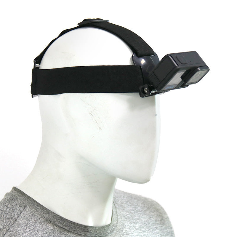 Head-mounted mobile phone holder