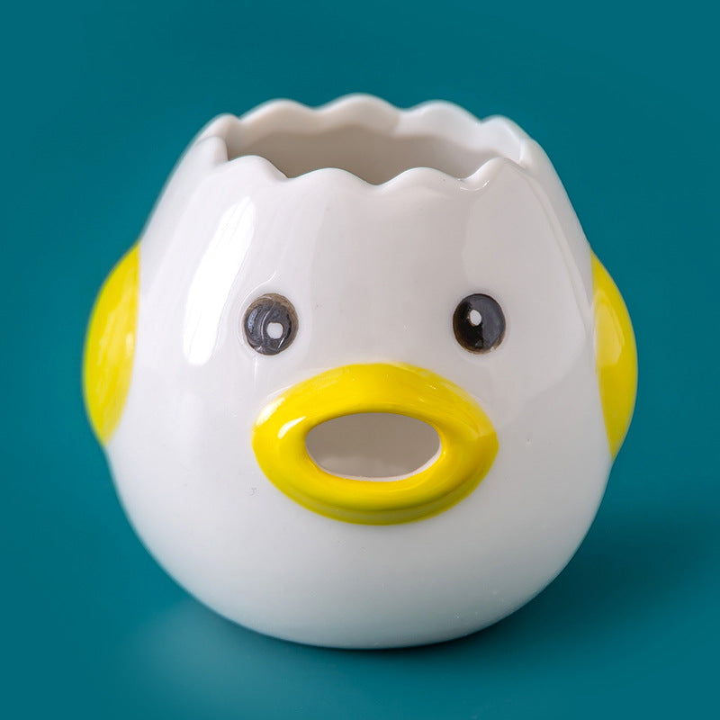 Cute Chicken Ceramic Egg White Separator