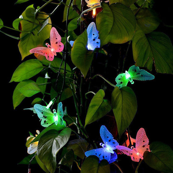 Solar Powered Fiber Optic Butterfly LED String Light Garden & Outdoor product image 3