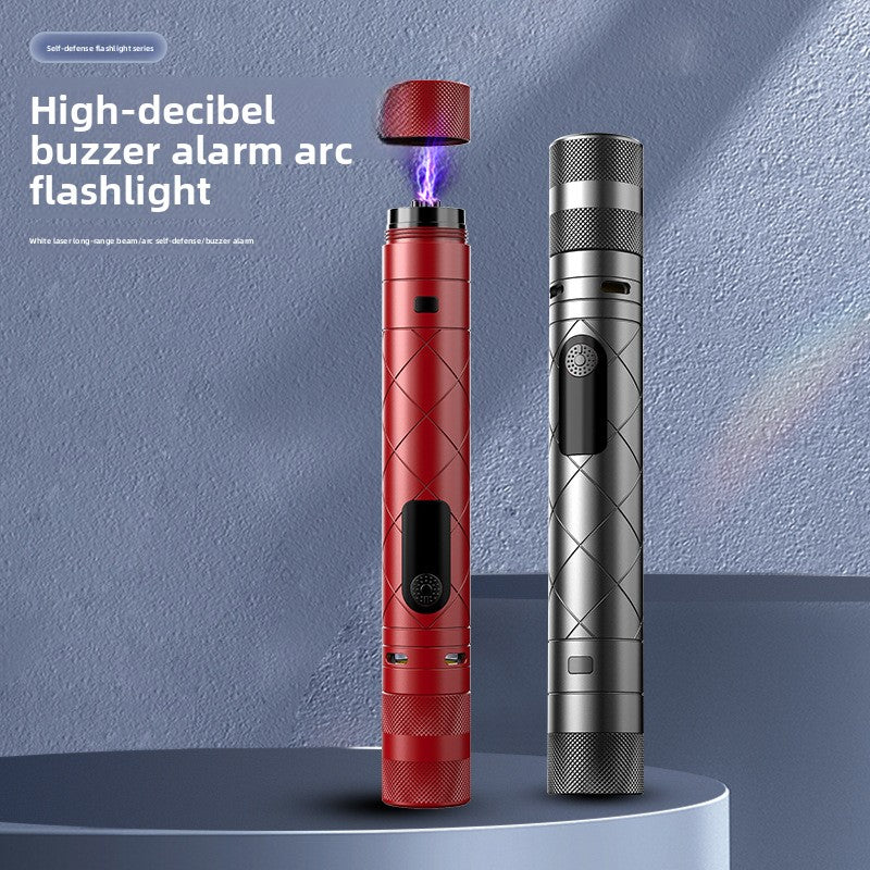 High-Voltage Arc Self-Defense Flashlight