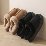 Plush Fur-Lined House Slippers