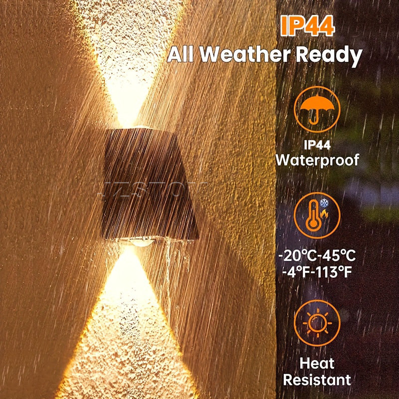 Solar Powered Outdoor Wall Washer Light