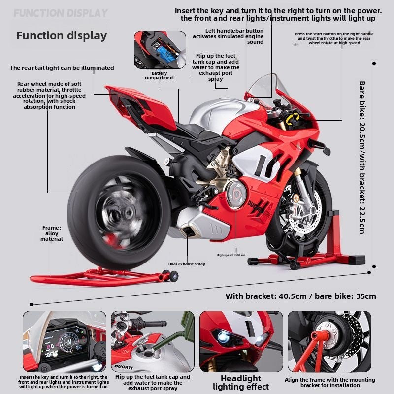 Ducati V4R Alloy Motorcycle Model